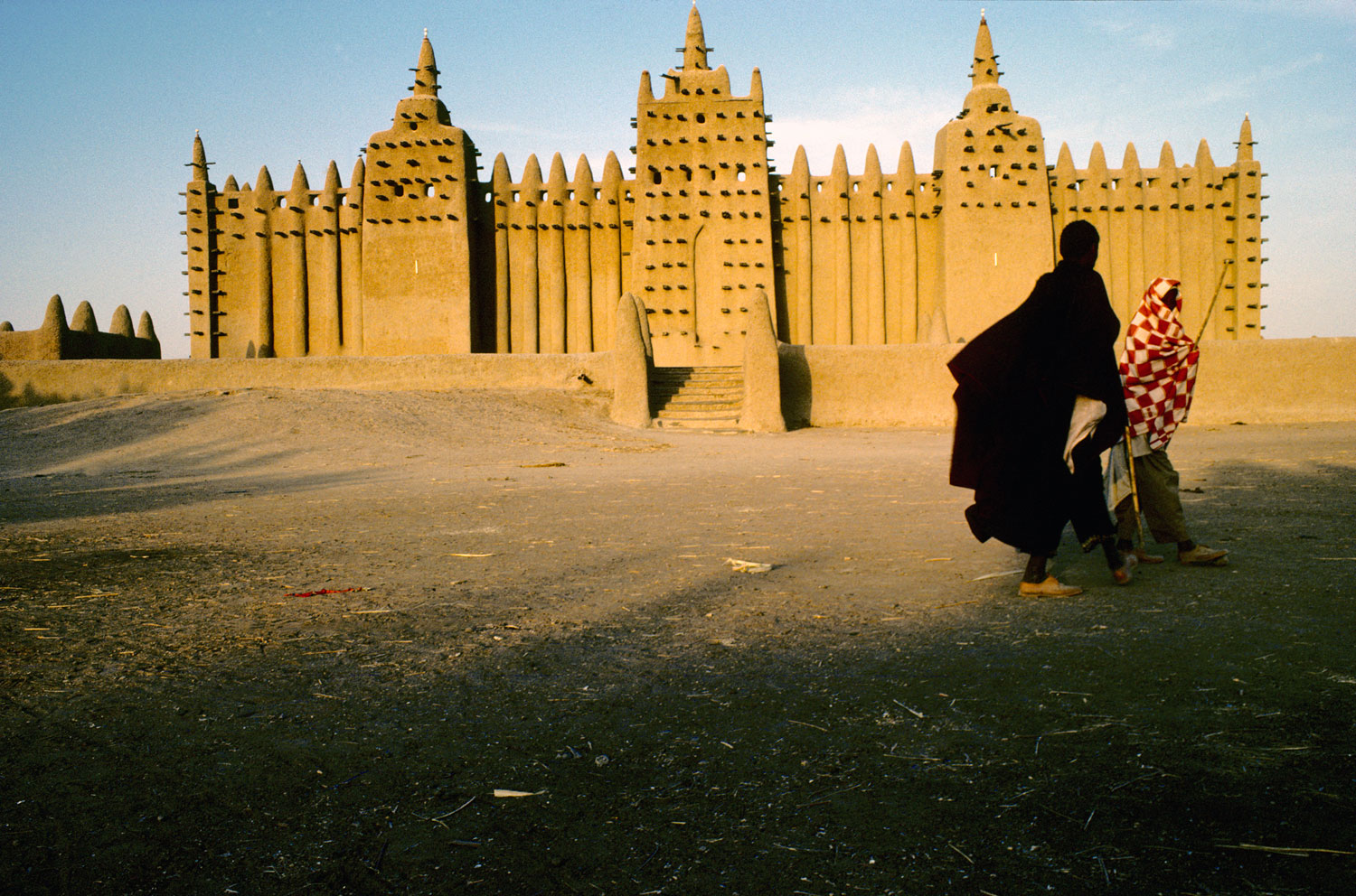 An earthwork palace in Gambia